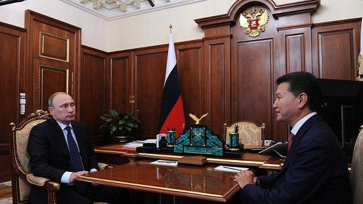 Rusya Devlet Başkanı Vladimir Putin ve Kalmukya Başkanı Kirman Ilyumzhinov