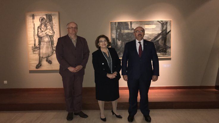 Dr.Necmi Sönmez, SSM Müdiresi Dr.Nazan Ölçer ve İÜ Rektörü Prof.Dr.Mahmut AK 