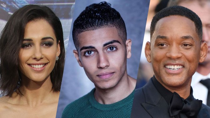 Naomi Scott, Mena Massoud, Will Smith